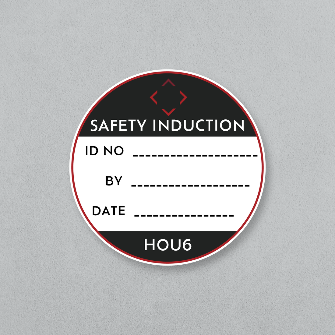 Hard Hat Safety Induction Stickers